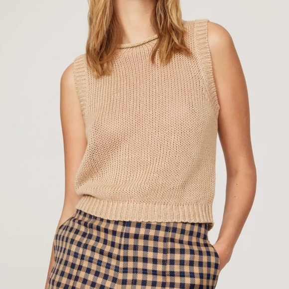 Polo Ralph Lauren Sleeveless Linen Knit Vest Top - Picture 3 of 5